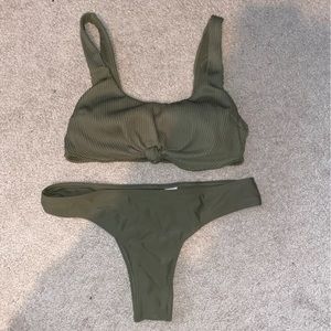 Hunter green Hollister bikini set